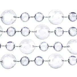 Transparent Girlander Krystaller