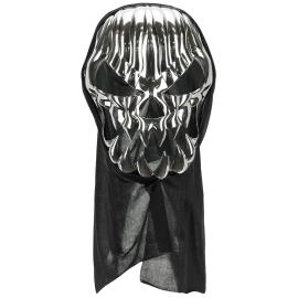 Hodeskalle Helmaske Sølv/Svart