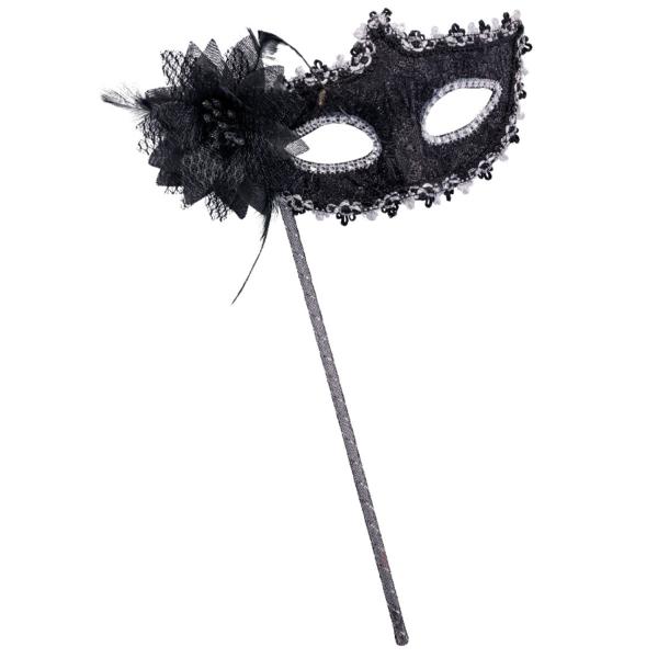 Øyemaske med Blomst og Pinne