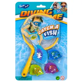 Dykkeleke Fisk med H&aring;v 4 Deler