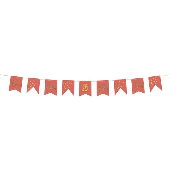 Flaggirlander DIY med Klistremerker Golden Dusk