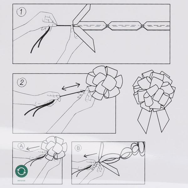DIY Pyntesløyfe Rød 40 cm