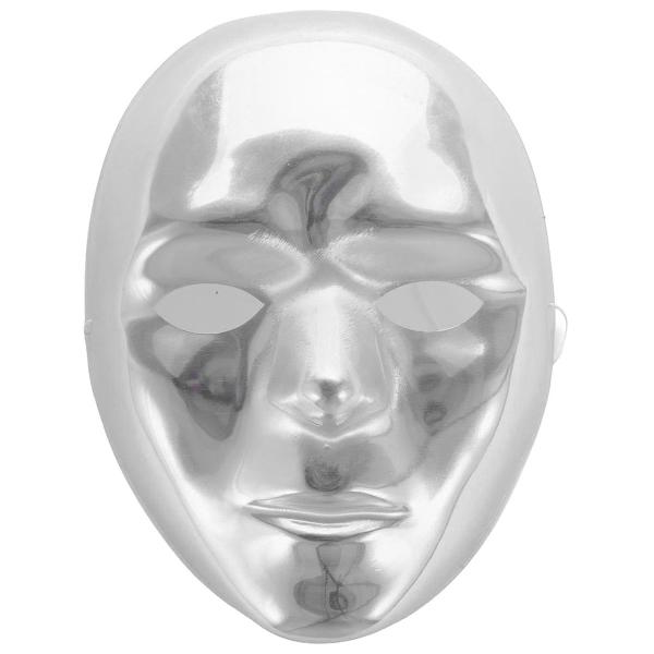 Ansiktsmaske Metallic Sølv