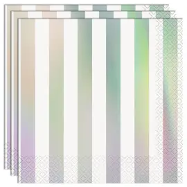 Servietter Holografiske Striper