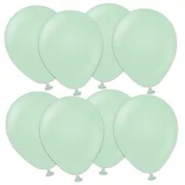 Premium Små Latexballonger Macaron Green