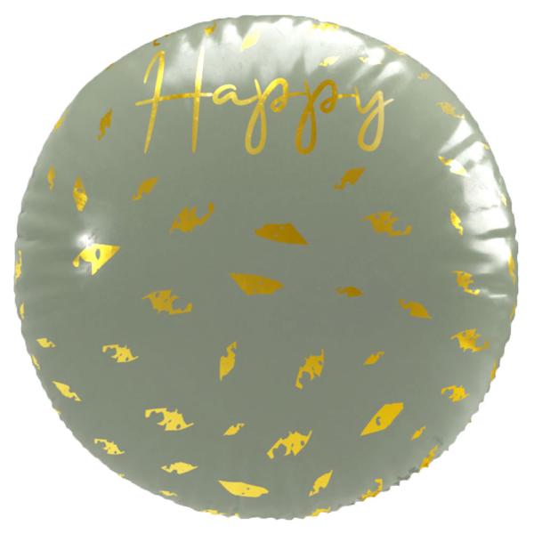 Happy B-Day 3D Folieballong Golden Dawn