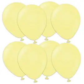 Premium Små Latexballonger Macaron Yellow