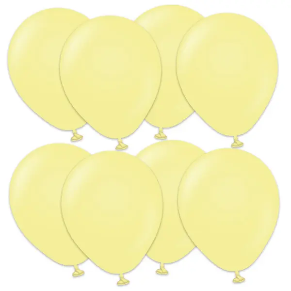 Premium Små Latexballonger Macaron Yellow