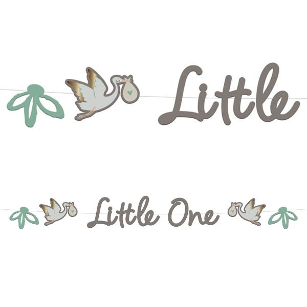 Bokstav-girlander Little One Stork