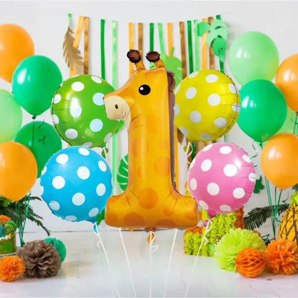 Sjiraff Ballongbukett 1 år