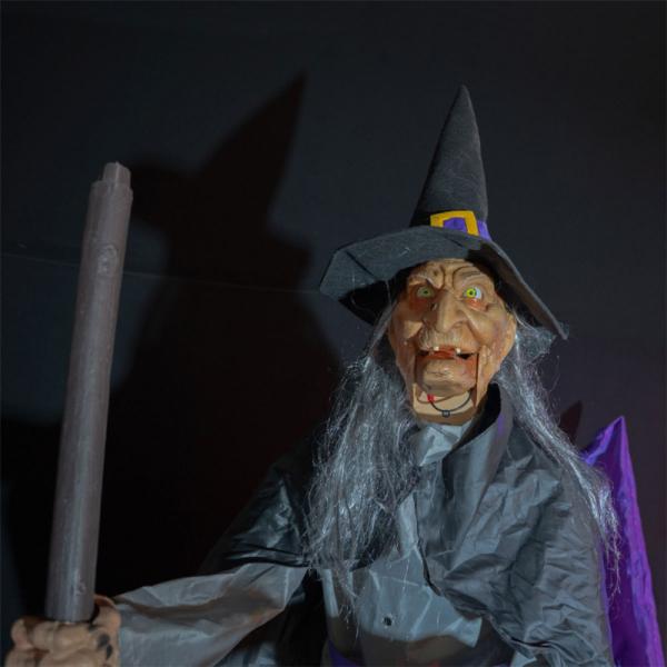 Animert Flygende Heks Prop 310 cm