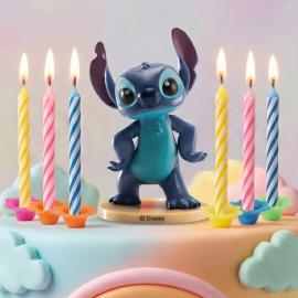 Stitch Kakefigur med 10 Kakelys