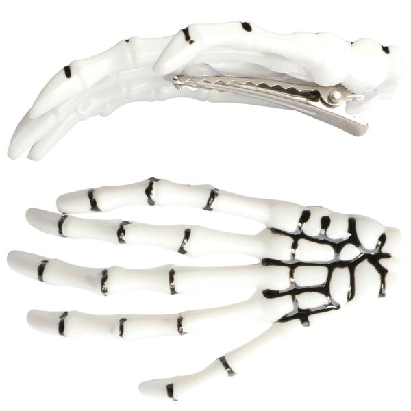 Skjeletthånd Hårspenne