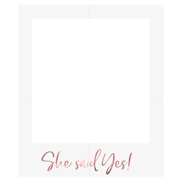 She Said Yes Utdrikningslag Fotoramme