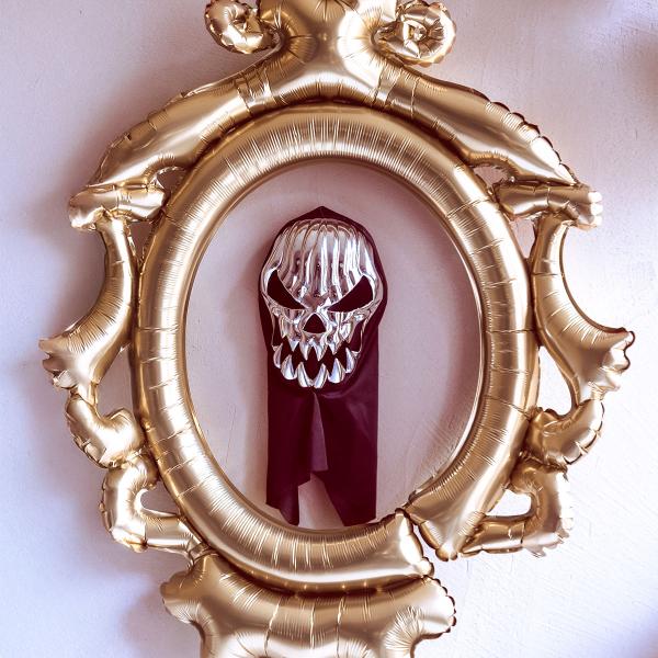 Hodeskalle Helmaske Sølv/Svart