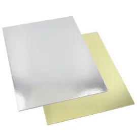 Rektangul&aelig;re Kakebrett Gull/S&oslash;lv 25-pakning