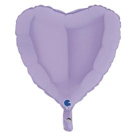 Hjerteballong Matt Pastell Lilla 46 cm