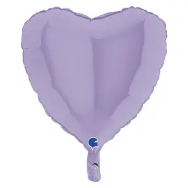 Hjerteballong Matt Pastell Lilla 46 cm