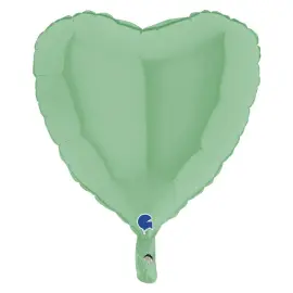 Hjerteballong Matt Pastellgrønn 46 cm