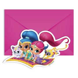 Shimmer and Shine Glitter Friends Invitasjonskort