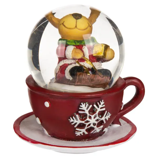 Mini Snøkule med Julefigur i Krus