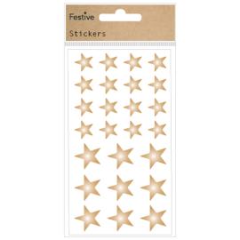 Klistremerker Gullstjerner 2-pakning