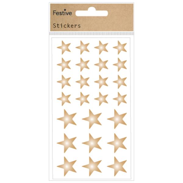 Klistremerker Gullstjerner 2-pakning