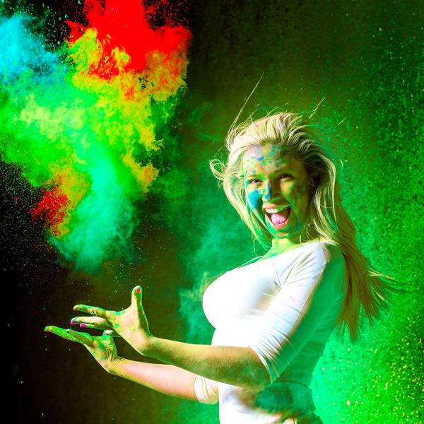 UV Neon Pulver Grønn 1 kg