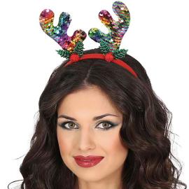 H&aring;rb&oslash;yle Reinsdyrhorn med Paljetter