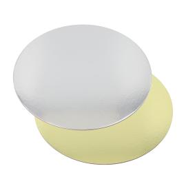 Runde Kakebrett Gull/Sølv 20 cm 25-pakning