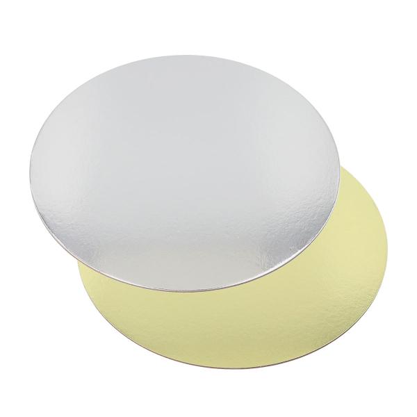 Runde Kakebrett Gull/Sølv 20 cm 25-pakning