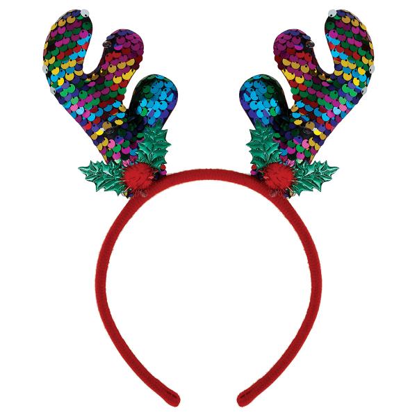 Hårbøyle Reinsdyrhorn med Paljetter