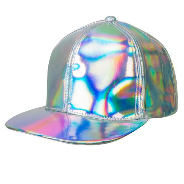 Holografisk Caps Sølv