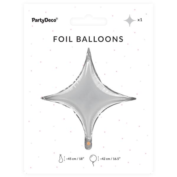 Folieballong Sølv Stjerne