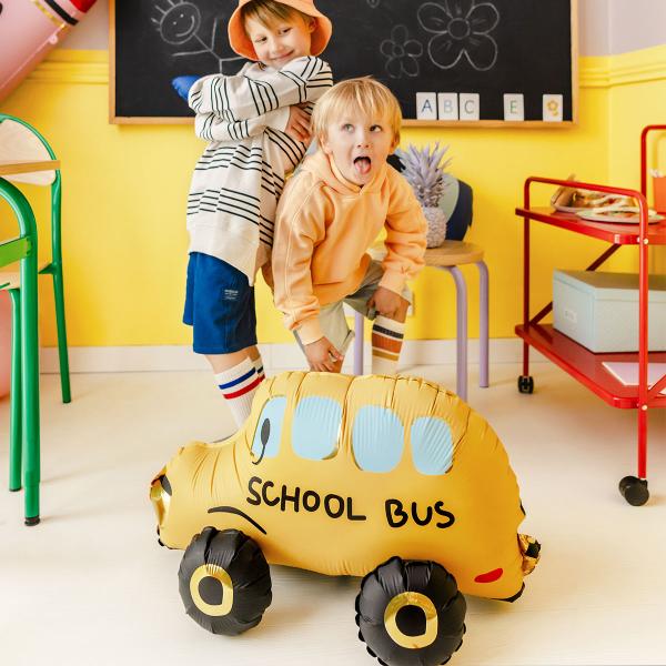 Stående Folieballong Skolebuss