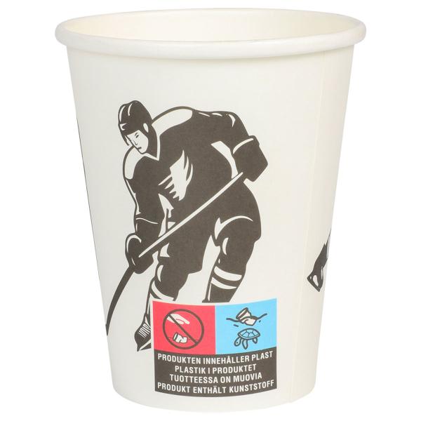 Pappkopper Hockey 25 cl 8-pakning