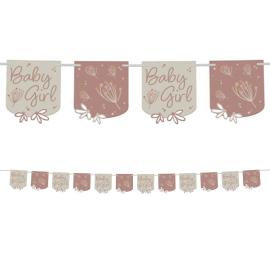 Flaggirlander Baby Girl Blomstring