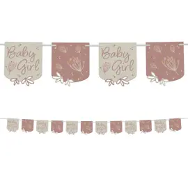 Flaggirlander Baby Girl Blomstring