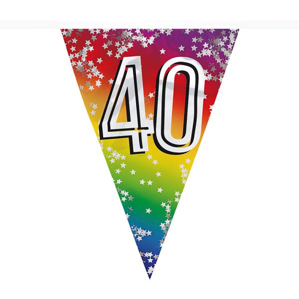 Vimpelgirlander Regnbue 40 år