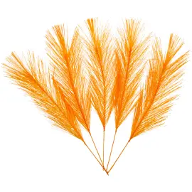 Syntetiske Fj&aelig;rer Oransje 5-pakning