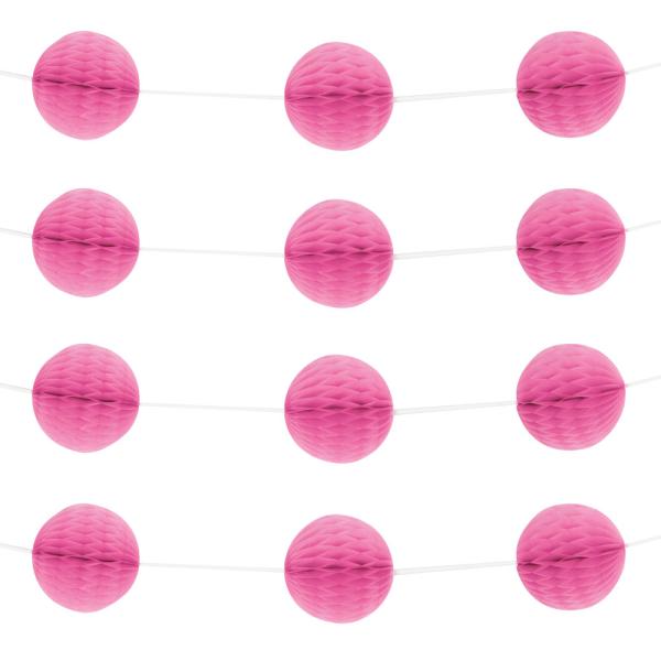 Honeycomb Girlander Rosa