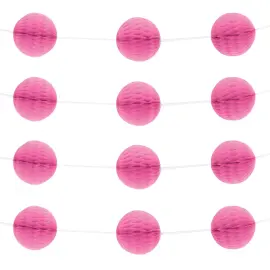 Honeycomb Girlander Rosa