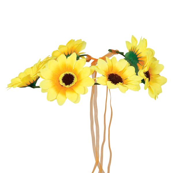 Blomsterkrans med Solsikker