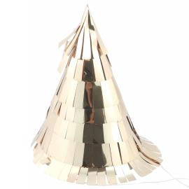 Festhatter med Frynser Gull 5-pakning