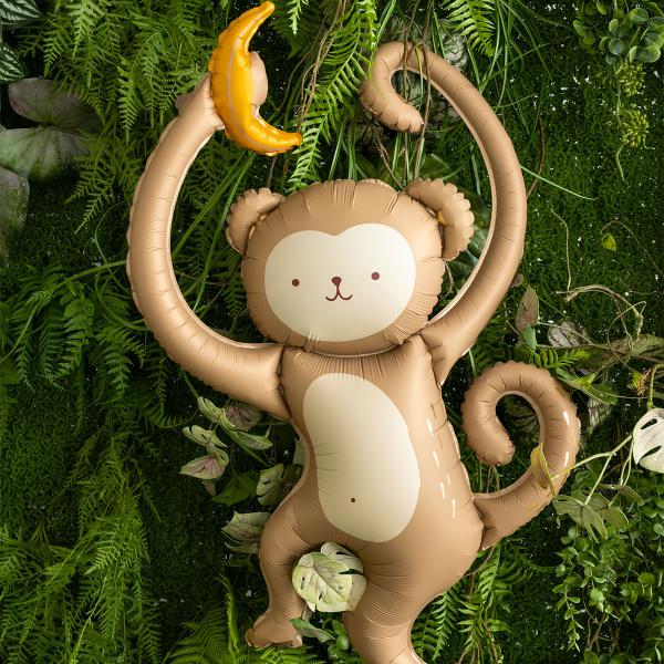 Folieballong Ape med Banan 51 x 88 cm