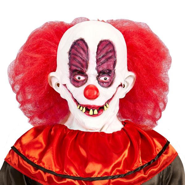 Gøyal Klovn Maske med Hår