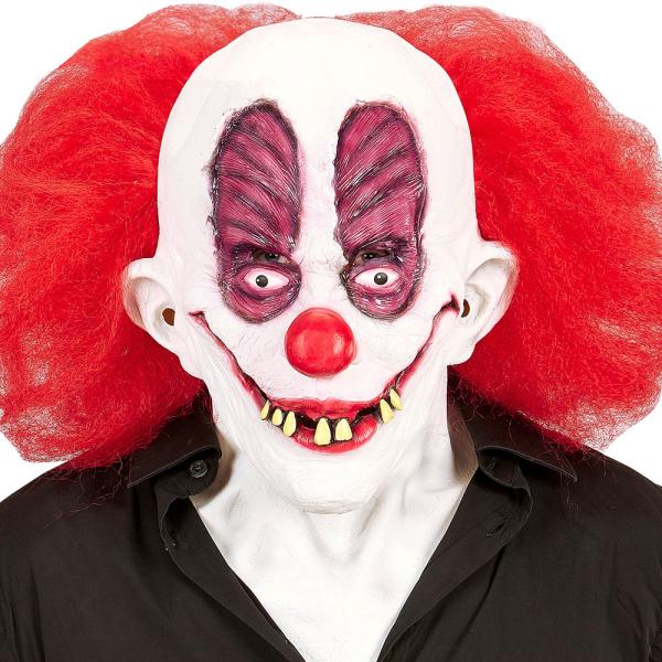 Gøyal Klovn Maske med Hår