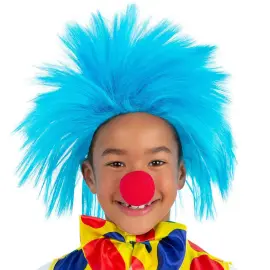 Spiss Blå Parykk Barn