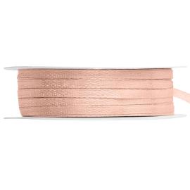 Satengbånd Lys Fersken 3 mm