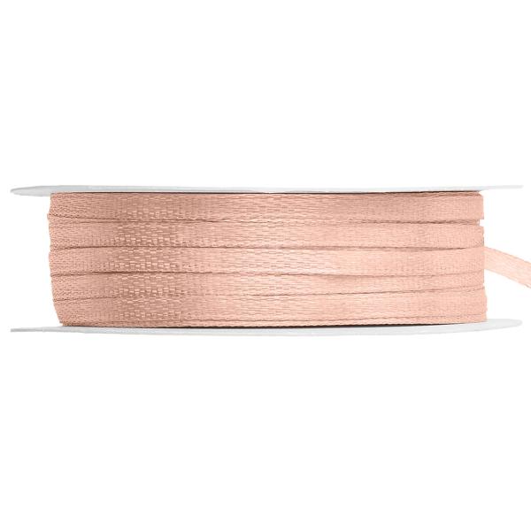 Satengbånd Lys Fersken 3 mm